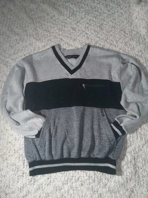 Pierre Cardin Classic Gray And Black Mens Sweater  Size M - Image 1 of 4