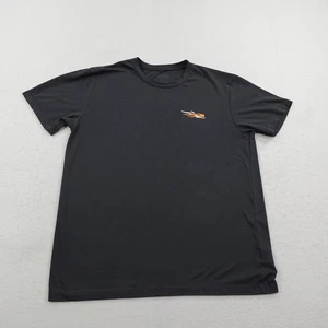 Camisa Sitka Para Hombres Grande Negra Equipo de Caza Manga Corta Logo Exterior Camiseta de Equipo - Imagen 1 de 9