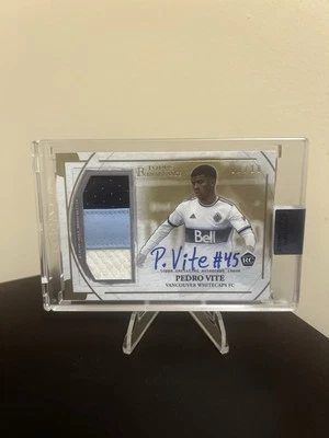 2022 Topps MLS Renaissance Pedro Vite RC Gold Patch AUTO 10/10 Vancouver - Image 1 of 2
