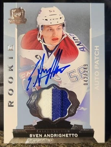 Parche automático 14-15 UD Upper Deck The Cup Sven Andrighetto 42/249 Rookie 2clr - Imagen 1 de 2