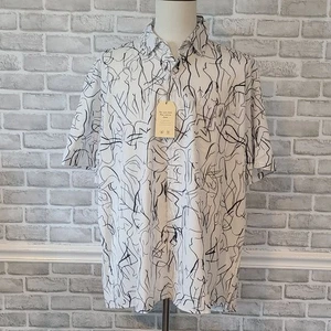 Camisa Hardaddy Para Hombres Estampado Abstracto Abotonada Silueta Femenina NUEVA XXL - Imagen 1 de 8