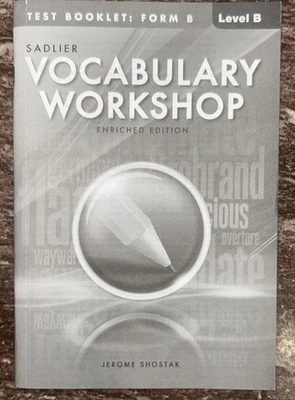 Vocabulary Workshop Level B Student Test Booklet Form B  - Image 1 of 3