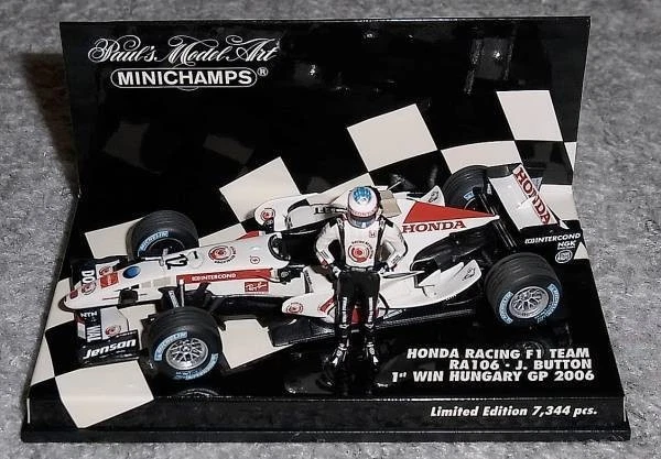 Honda 1/43 RA106 Hungarian GP 2006 1st Win Modellauto Neu - Bild 1 von 1