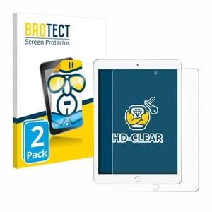 2x Display Schutz Folie für Apple iPad 9.7" 2018 (6. Gen.) Zubehör Transparent - Bild 1 von 6