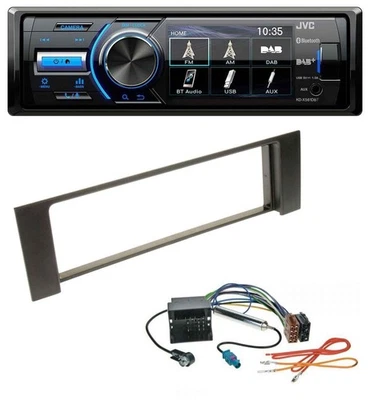 JVC Bluetooth MP3 USB DAB Autoradio für Audi A4 00-04 B6 Quadlock Fakra - Bild 1 von 4