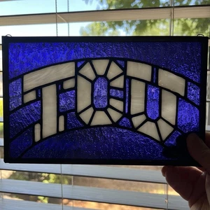 Glasmalerei TCU Sonnenfänger Texas Christian University lila/weiß - Bild 1 von 6