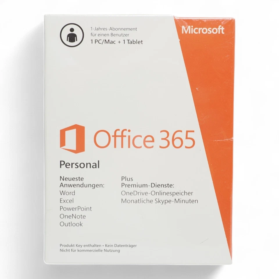Microsoft 365 Single 1 Gerät 1 Nutzer 1 Jahr | Office 365 Personal | Code in Box - Bild 1 von 1