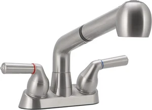 Utility Sink Faucet Laundry Room Faucet with Pull Out Sprayer Laundry Tub A... - Picture 1 of 8