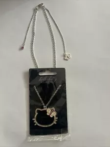 original Hello Kitty Halskette Sanrio Modeschmuck Glitzer - Bild 1 von 5