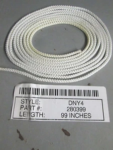 3 Starter crank ropes 1/8" X 99" for Lawn Mower Diamond braid nylon Made In USA - Picture 1 of 2