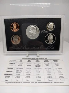 1998-S US Mint SILVER Proof Set W/ Original Government Packaging - Picture 1 of 3