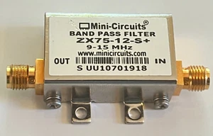 MINI-CIRCUITOS ZX75-12-S+ FILTRO DE PASO BANDA LC AGRUPADO 9 - 15MHz AE1W46 - Imagen 1 de 4
