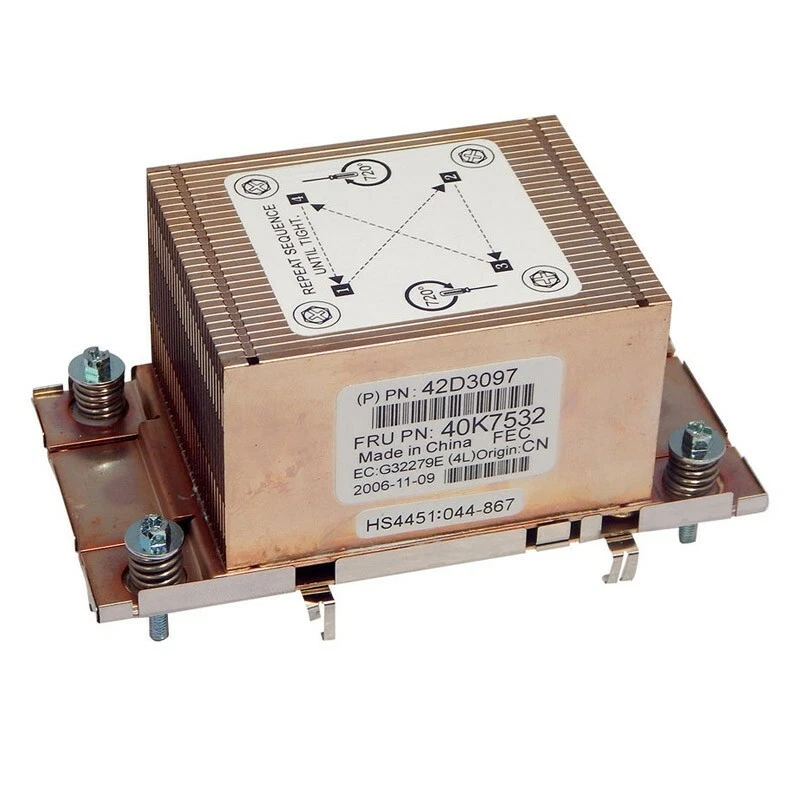 Lavello Processore IBM 42D3097 Fru 40K7532 CPU Dissipatore Xserver X3755 - Immagine 1 di 1