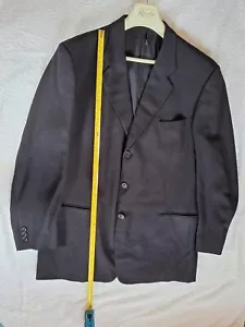Chaqueta de traje negro para hombre Cerruti 1881. Lana Dimensiones en las fotos. - Imagen 1 de 8