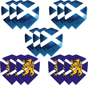 Scotland Dart Flights - 5 juegos (15) - gradas - forma estándar - extra fuerte - Imagen 1 de 4