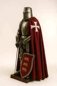 Medieval Crusader Templar Armor Cosplay Costume Halloween Costume Renaissance - Picture 1 of 4