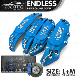 Metal 3D ENDLESS Universal Style Brake Caliper Covers 4 Pcs Blue 10.5" in LW03 - Bild 1 von 9