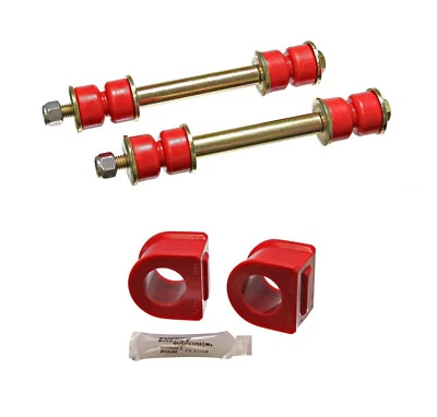 93-02 Camaro Trans Am Polyurethane Front Sway Bar Bushings / End Link 30mm RED - Image 1 of 2