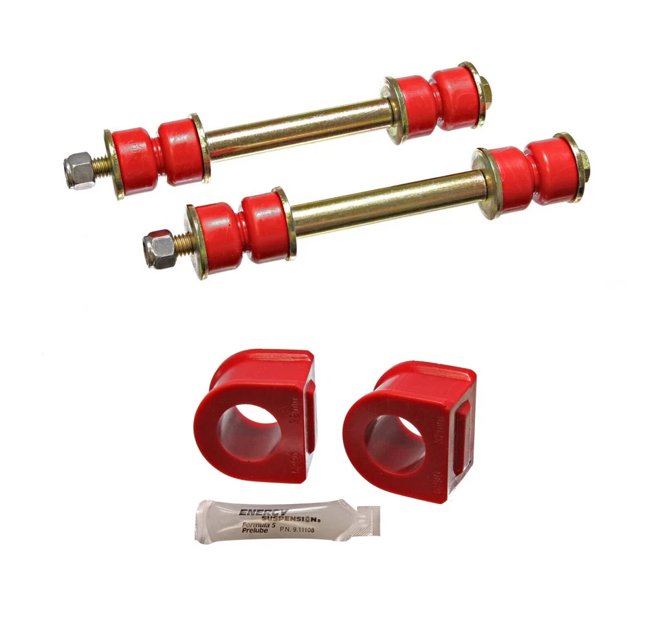 93-02 Camaro Trans Am Polyurethane Front Sway Bar Bushings / End Link 30mm RED - Image 1 of 2