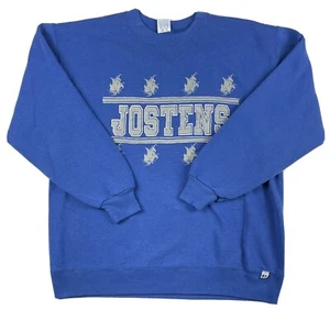 Vintage Russell Athletic Crew Neck Sweatshirt Youth XL Jostens Blue USA Made Vtg - Picture 1 of 7