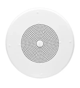 Valcom V-1020c 1 Watt 1 Way 8" Ceiling Speaker (v1020c) White Epoxy Finish Audio - Picture 1 of 4