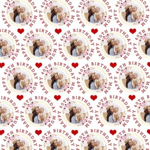 HAPPY BIRTHDAY PERSONALISIERT VERPACKUNG GESCHENKPAPIER FOTO - Bild 1 von 2