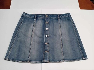 Falda Delantera con Botones Botones Delanteros Azul Glory Mujer Talla 14 Foto 1 de 4