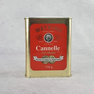 Watkins Contenitore di latta vuoto per cannella macinata pura 6 oz - Foto 1 di 7