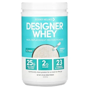 Designer Whey, Meal Replacement Protein Powder, Vanilla Bean, 1.72 lb (783 g) - Picture 1 of 2