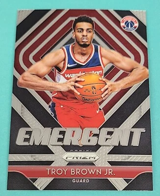2018-19 Prizm Emergent #15 Troy Brown Jr. Washington Wizards BASKETBALL Card O2 - Image 1 of 2
