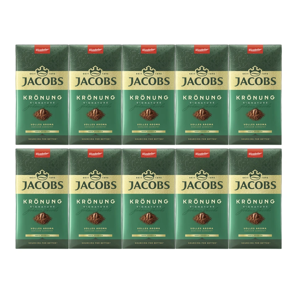 Jacobs Krönung Signature volles Aroma Filterkaffee 500g 10er Pack - Bild 1 von 1