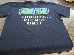SWAG Loading, Please Wait... T-Shirt - Blue - Youth Medium - Picture 1 of 1