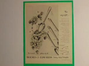 1951 HOLMES & EDWARDS Silverplate Patterns print ad - Picture 1 of 1
