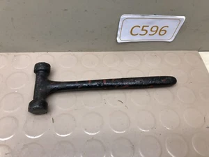 VINTAGE CAST IRON DOUBLE HEAD HAMMER - Picture 1 of 8