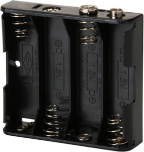 Battery Holder for (4) AA with Standard Snap Connector : BH341 - Picture 1 of 1