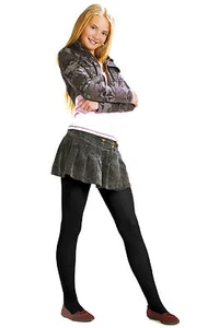 Children's Black School Tights 40 Denier 3 - 16 Years Thick Plain Opaque Tights - Picture 1 of 2