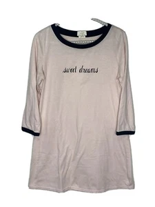 Kate Spade Pajamas Gown Blush Pink Cotton Blend Sleep Shirt Night gown Size S - Picture 1 of 4
