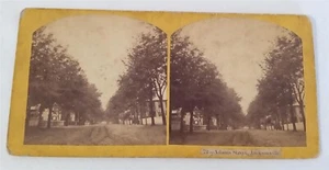 Tarjeta fotográfica vintage Stereoview Adams Street Jacksonville Florida - Imagen 1 de 4