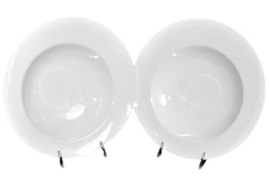 VILLEROY & BOCH Flow White Individual Pasta Bowl Set/2 11.5" Dinnerware New - Picture 1 of 7
