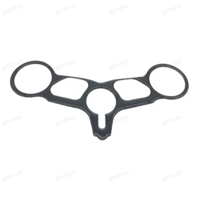 Triple Tree Top Clamp Upper 3D Carbon Sticker Pad For 2003-2006 Ducati 749/999 - Imagem 1 de 3