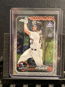 Cam Fisher 2024 Topps Pro debut cromo X-fractor - pájaros carpinteros/astros - Imagen 1 de 2