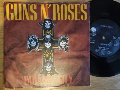 GUNS N' ROSES - PARADISE CITY 7" SINGLE 1989 GEFFEN RECORDS - Image 1 of 4