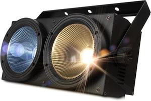 LED 2eyes 2x100W Warm Cool White COB Blinder Lighting Effect Party Bar Wedding - Picture 1 of 5