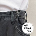  2 Pcs Waist Button Alloy Jeans Supply Adjustable Buckle. Clip Thin Buttons