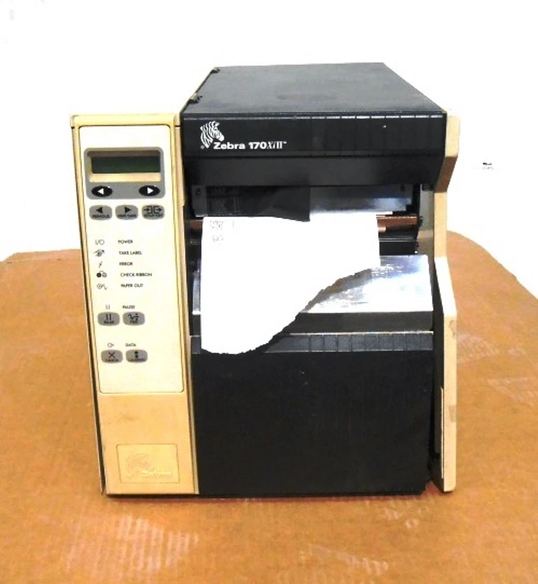 ZEBRA PERFORMANCE LINE THERMAL TRANSFER LABEL PRINTER 170-701-00100 - Image 1 of 4