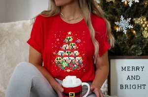 Golden Retriever Dog Gifts Xmas Christmas Mens Womens Kids TShirt Tee T-Shirt - Picture 1 of 11