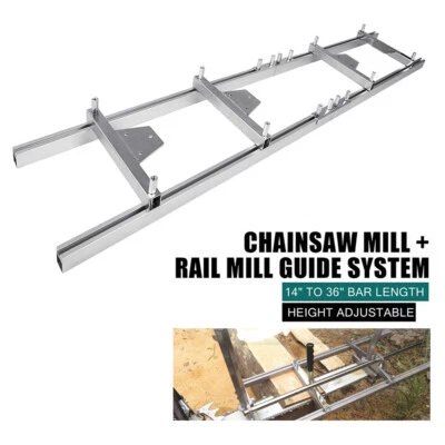14" - 36" 9ft Log Chainsaw Mill Planking and Aluminum Rail Milling Guide System - Image 1 of 4