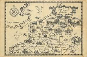  CARTE MAP KARTE GOODRICH / FRANCE NORD ARDENNES 1930 - Picture 1 of 1