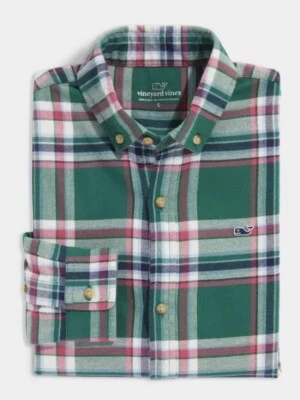 NWT VINEYARD VINES boys plaid flannel shirt sz S - Image 1 of 4