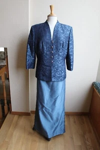 Alex Evenings Formal Brocade Jacket Long Skirt Set 16 - Picture 1 of 4